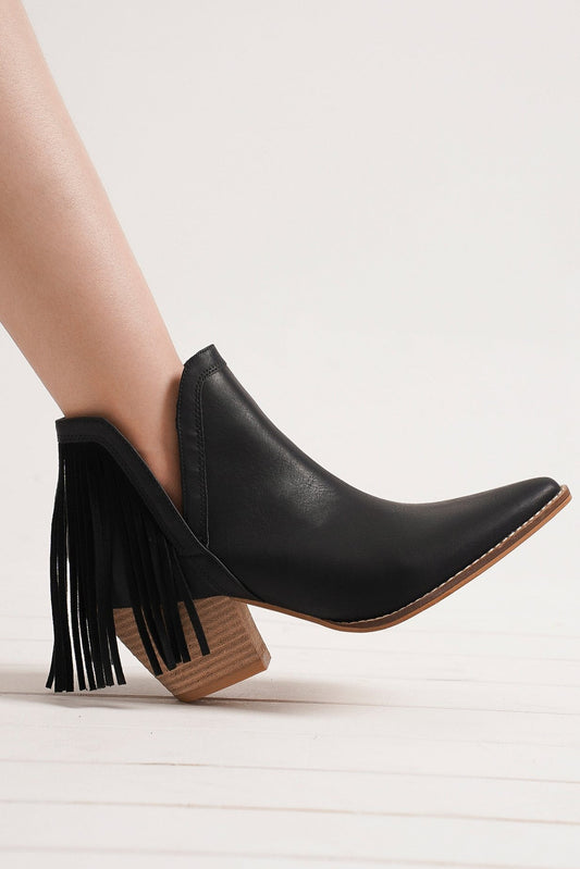 Fringe Western Ankle Boots ARISA-41