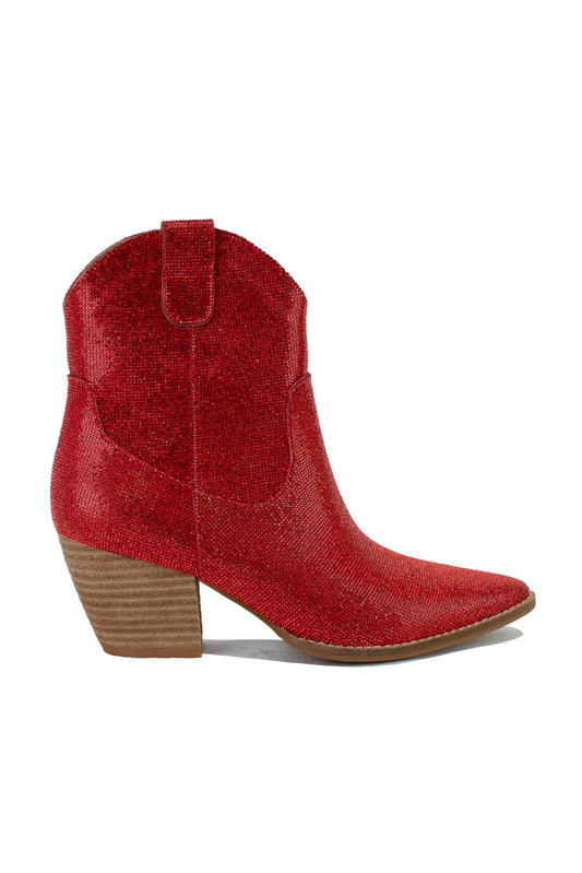 Sparkly Rhinestone Western Boots RED ARISA-46-R1