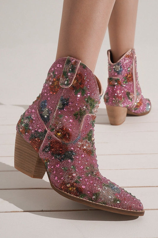 Floral Rhinestone Western Boots ARISA-46-R3