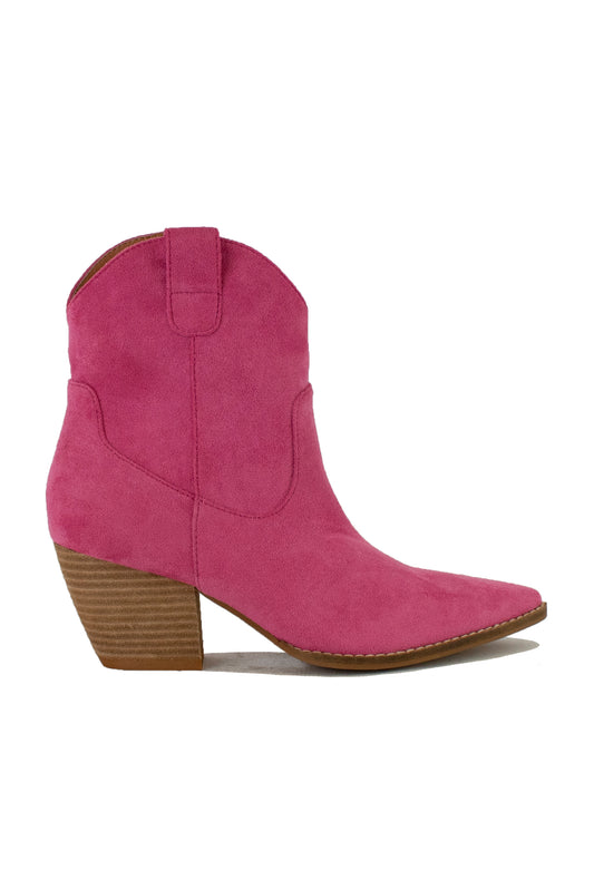 Classic Western Ankle Boots with Stacked Heel ARISA-46-PU