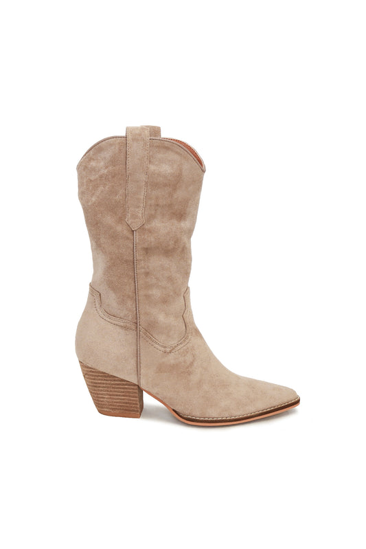 Cowgirl Suede mid-calf Boots ARISA-08